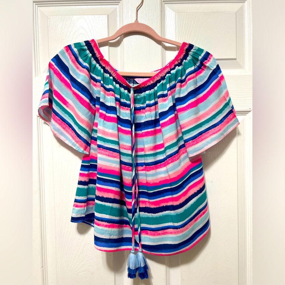 Lilly Pulitzer Top Sz XS Off-Shoulder/On-Shoulder EUC